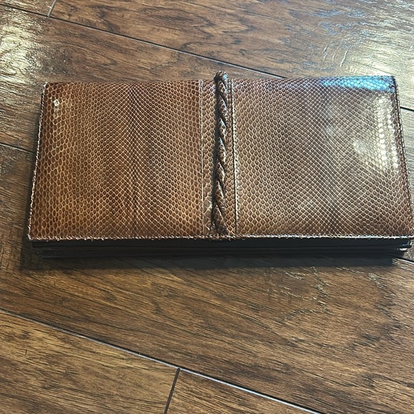 Vintage Genuine snake skin clutch made in Argentina - Picture 3 of 13